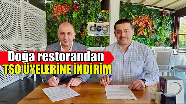 Doğa restorandan TSO üyelerine indirim