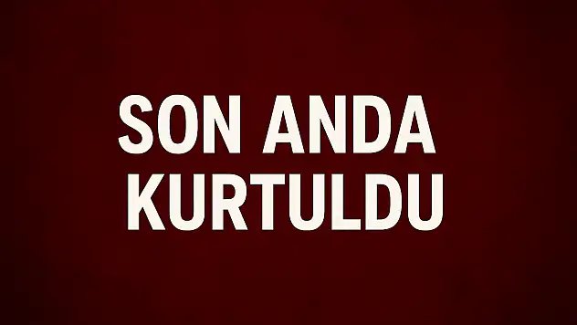 Ezilmekten son anda kurtuldu