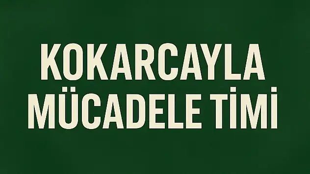 Kokarcayla mücadele timi görevde