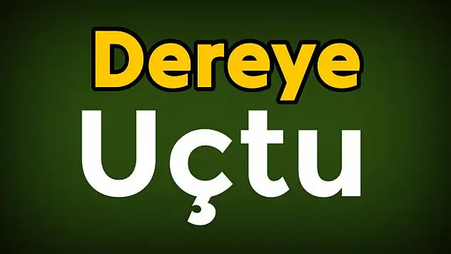 Motosiklet dereye uçtu
