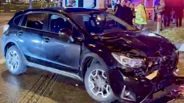 Organize Kavşağında feci kaza