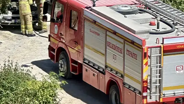 Otoparkta yangın paniği