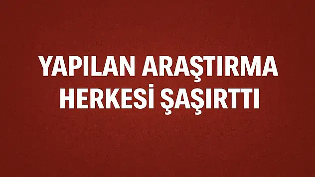 Şoke eden araştırma