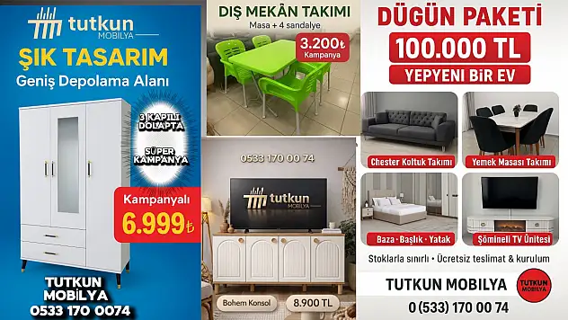 Tutkun Mobilya'dan büyük kampanyalar
