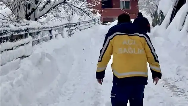 Zorlu kışta hayat kurtaran müdahale