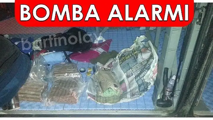 Bartın otobüsünde bomba alarmı