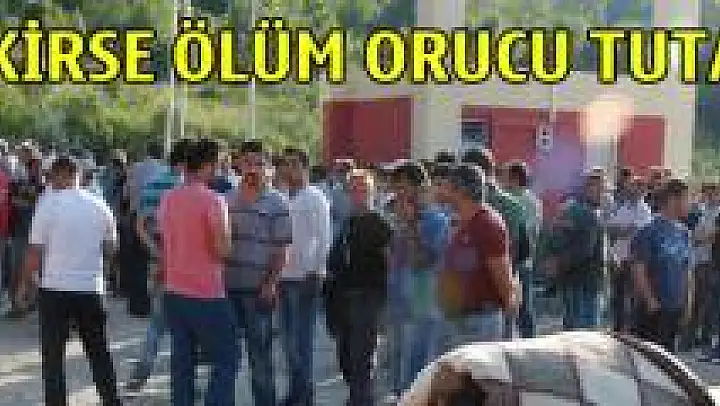 Maden işçilerinin iş bırakma eylemi sürüyor