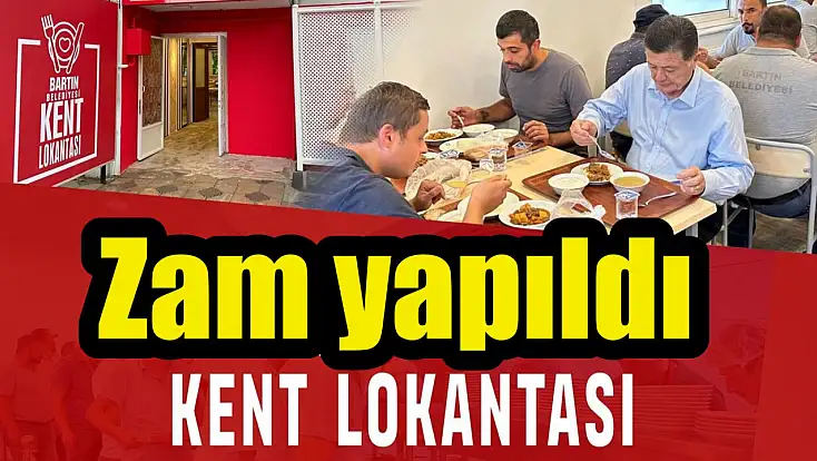Kent lokantasında fiyat güncellendi