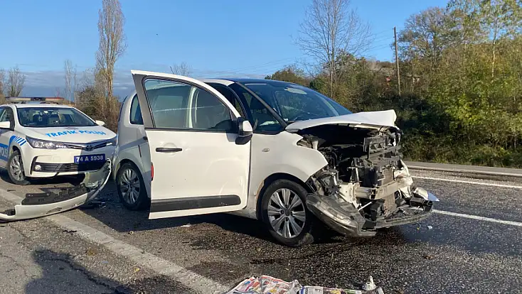 Bartın Çaycuma yolunda kaza