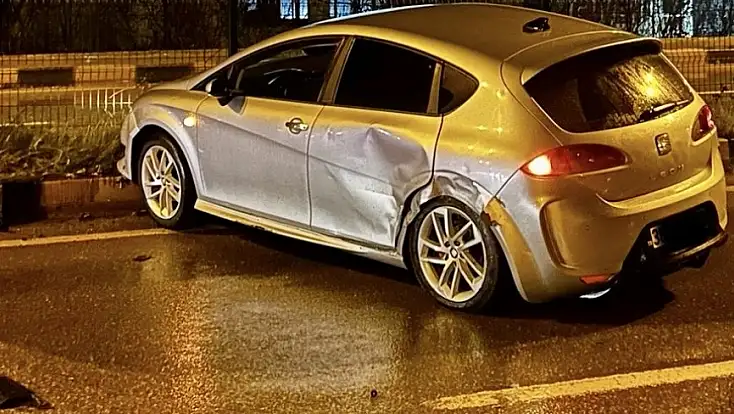 Çatmaca terminal yolunda kaza