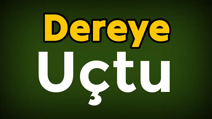 Motosiklet dereye uçtu