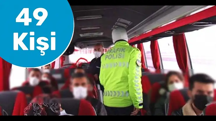 2 günlük denetimde 49 kişiye işlem