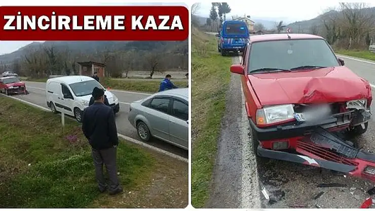 3 araç birbirine girdi, bakın neden!