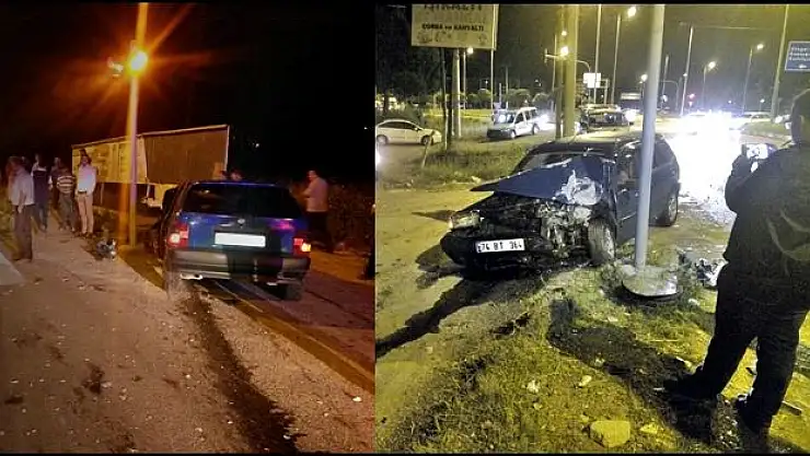 3 aracın karıştığı kazada 4 yaralı