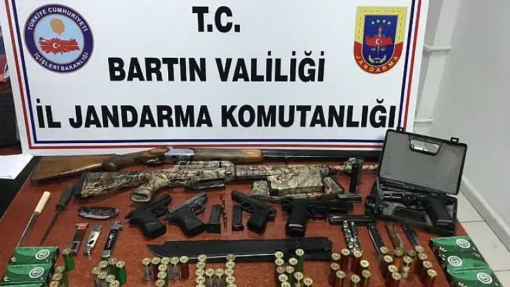 Adeta cephanelik çıktı 