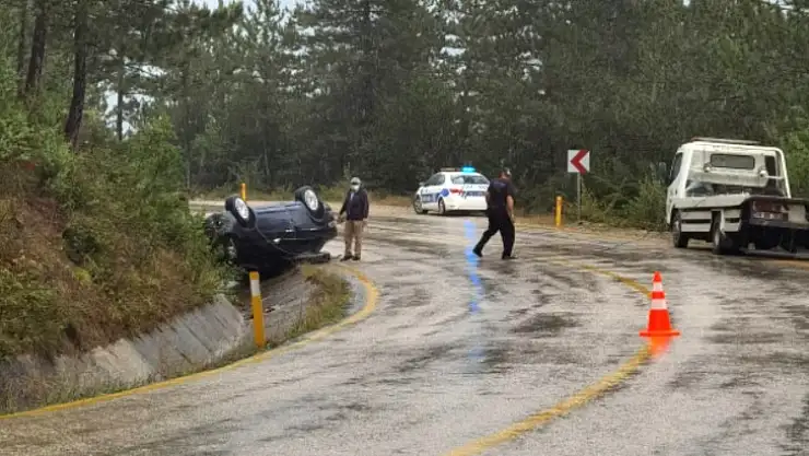 Ahmetusta rampasında kaza
