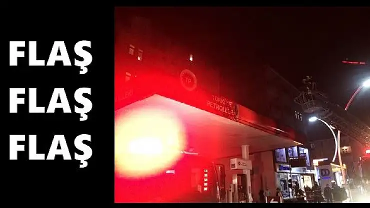 Akaryakıt istasyonunda korkutan yangın