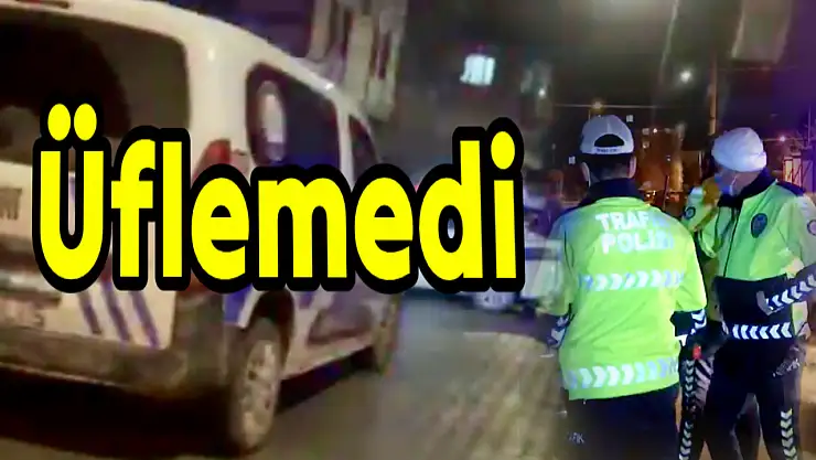 Alkollü sürücü üflememek için direndi