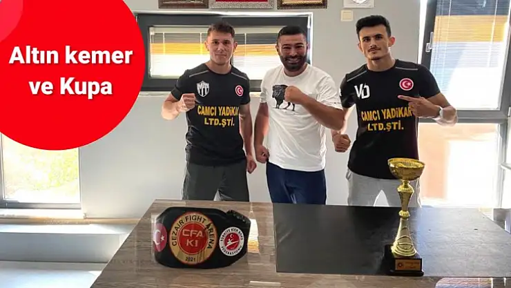Altın kemer ve kupa ile Bartın'a döndüler