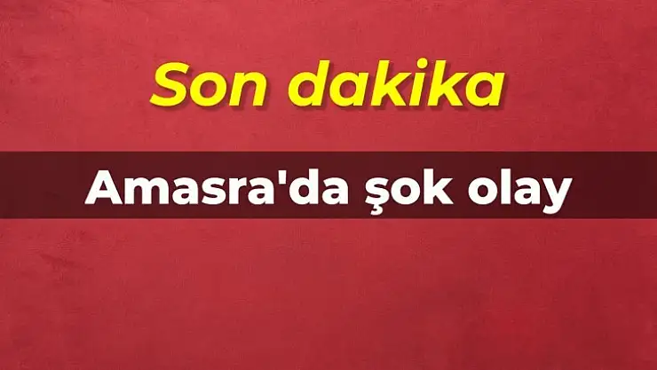 Amasra'da acı olay