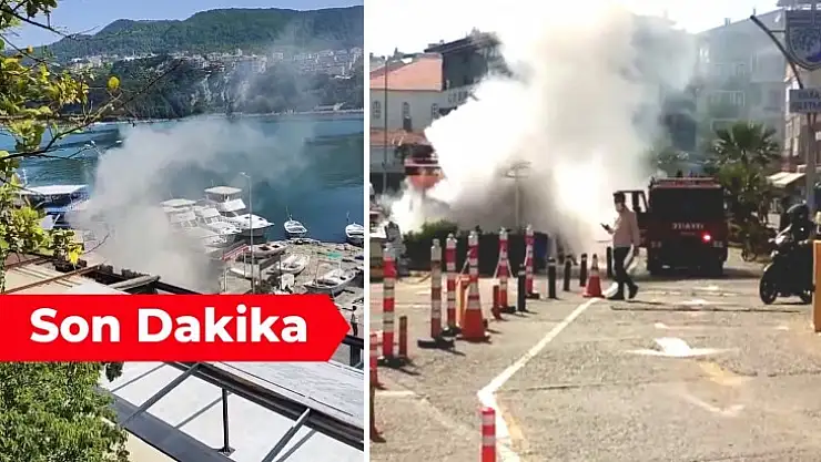 Amasra'da yangın çıktı