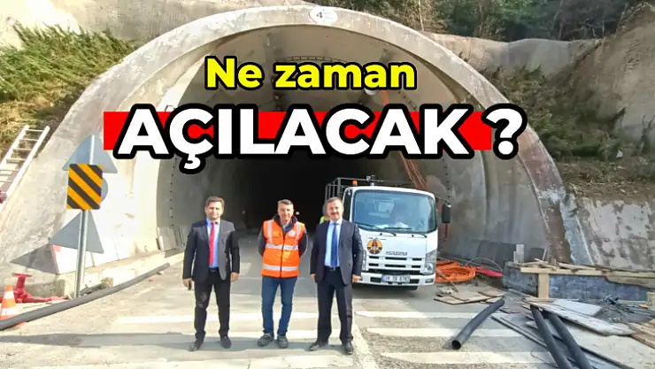 Amasra tüneli ulaşıma açıldı