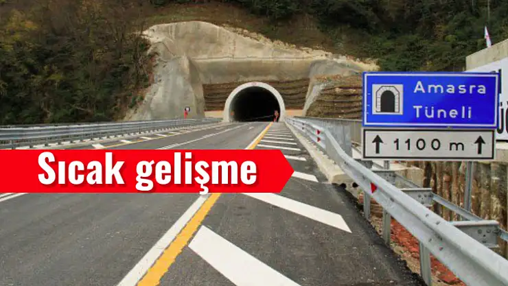 Amasra tüneli ulaşıma kapanacak