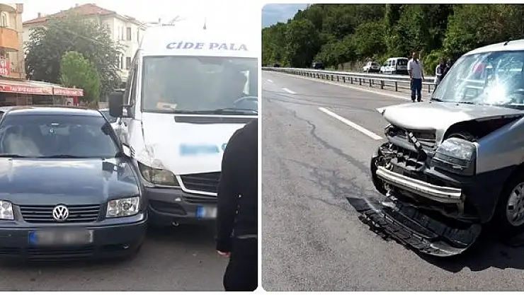 Amasra yolu ve Yalı'da kaza