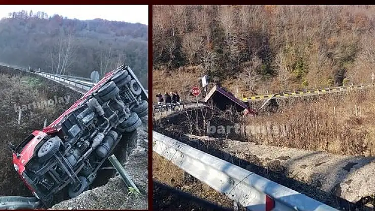 Amasra yolunda devrildi