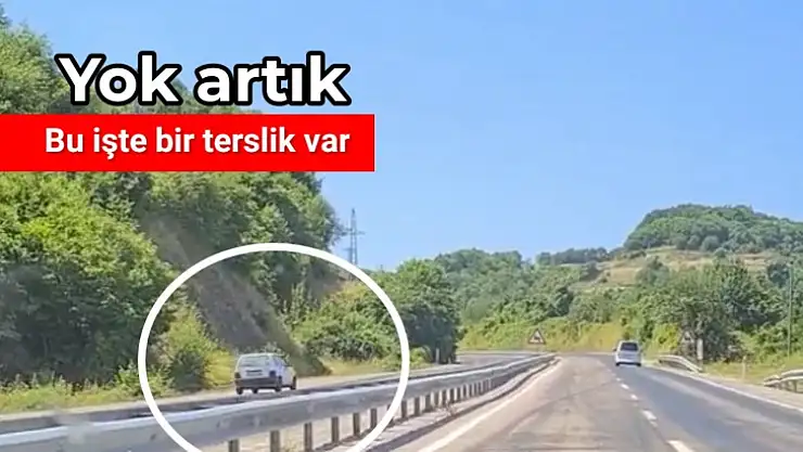 Amasra yolunda korku dolu anlar!