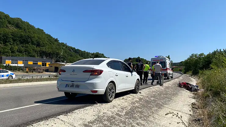 Amasra yolunda Şarampole yuvarlandı