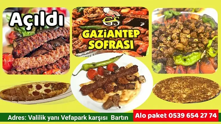 Antep Sofrası Bartın'da açıldı