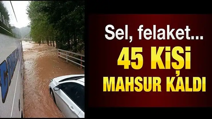 Araçlar mahsur kaldı,helikopter istendi!