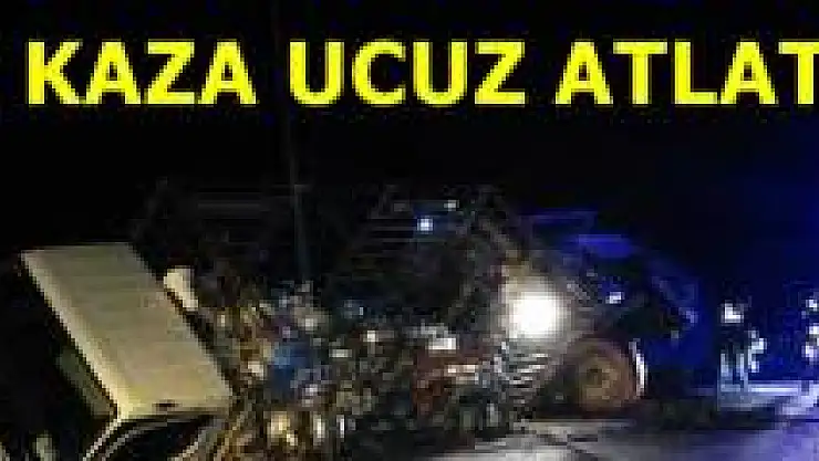 Arıt yolunda Freni patlayan kamyon dehşeti