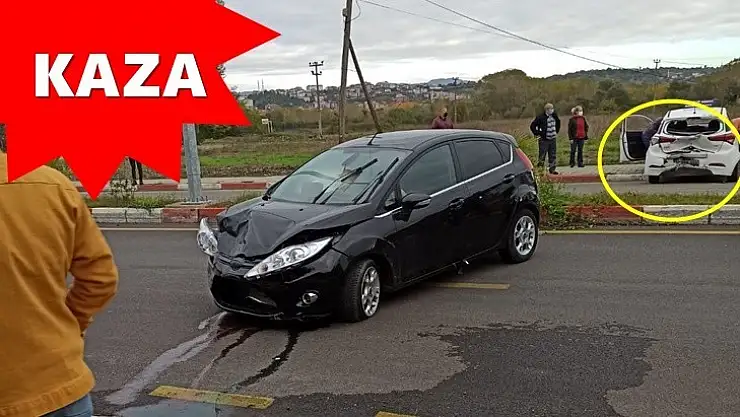 Arkadan çarptı, karşı şeride geçti