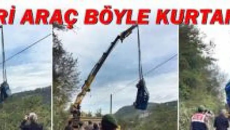 Askeri araç ırmağa uçtu!
