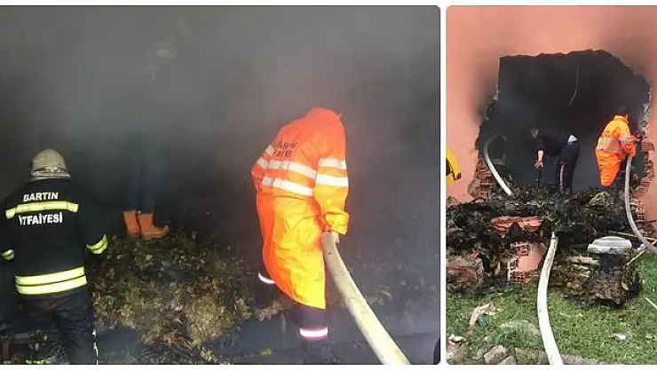 Atılım sanayi sitesinde yangın