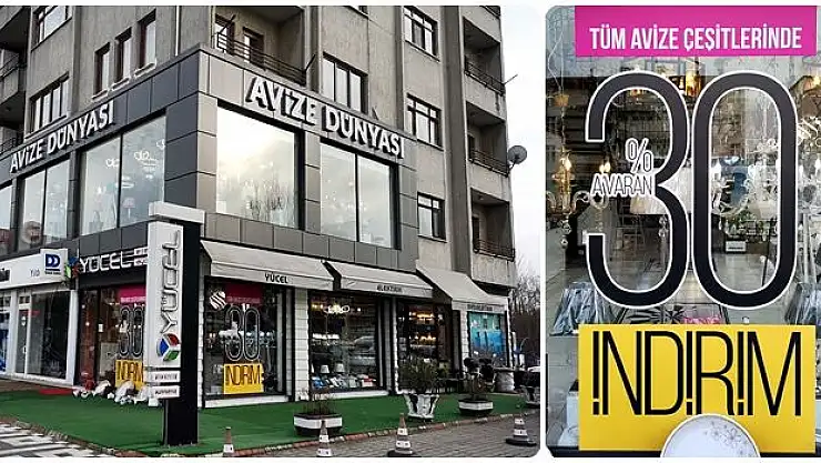 Avize dünyasında yüzde 30 indirim başladı