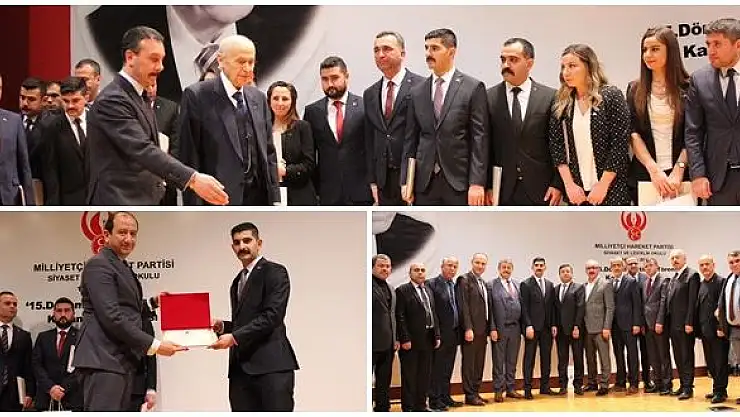 Babasının izinde, sertifikasını aldı