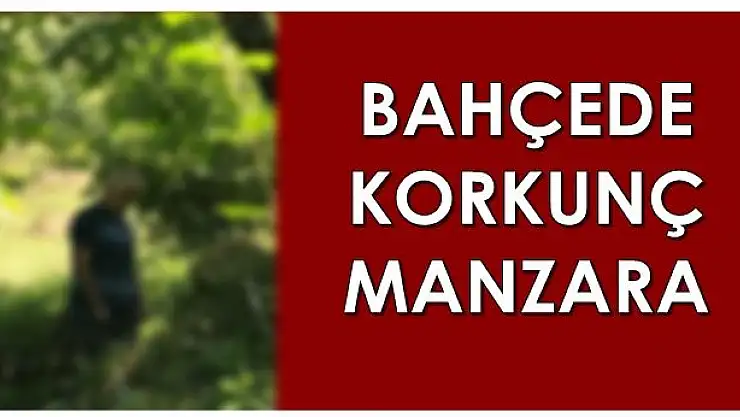 Bahçede korkunç manzara!