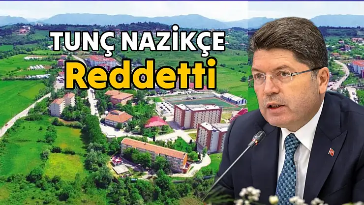 Bakan Tunç nazikçe geri çevirdi
