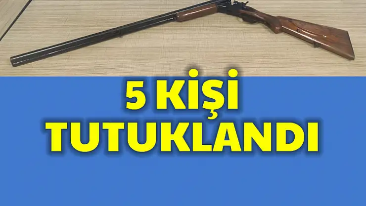 Bartın'da 5 kişi tutuklandı