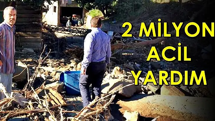 Bartın'a sel mağdurları için acil yardım