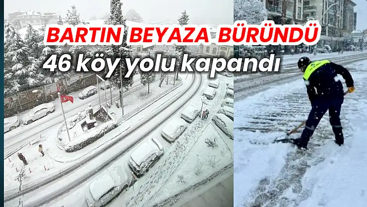 Bartın beyaza büründü