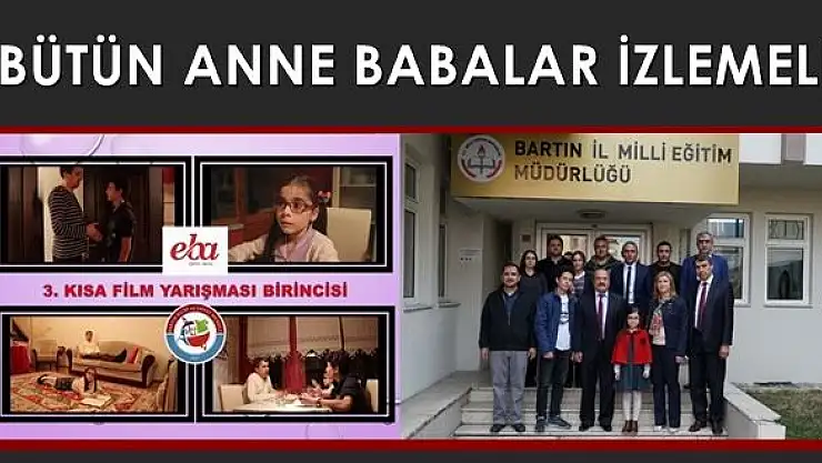 Bartın Bilsem'in kısa filmi birinci oldu!