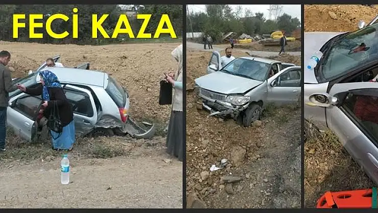 Bartın Çaycuma yolunda feci kaza!