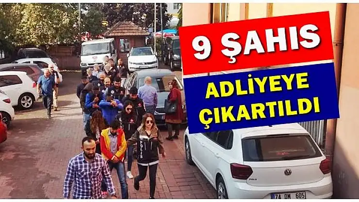 Bartın'da 9 şahıs gözaltına alındı