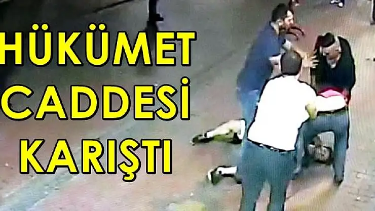 Bartın'da bıçaklı kavga kamerada