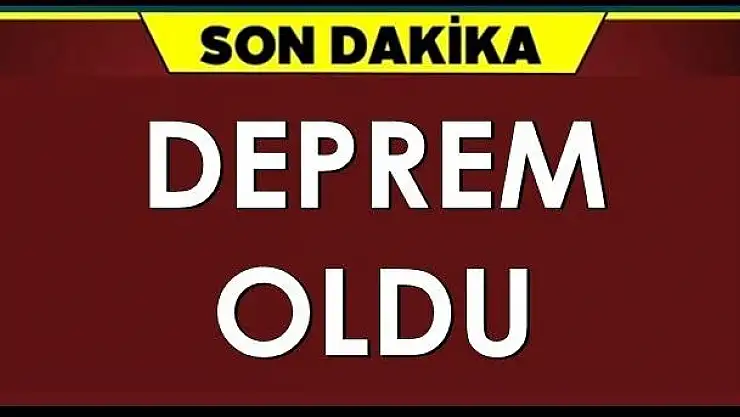 Bartın'da deprem oldu!