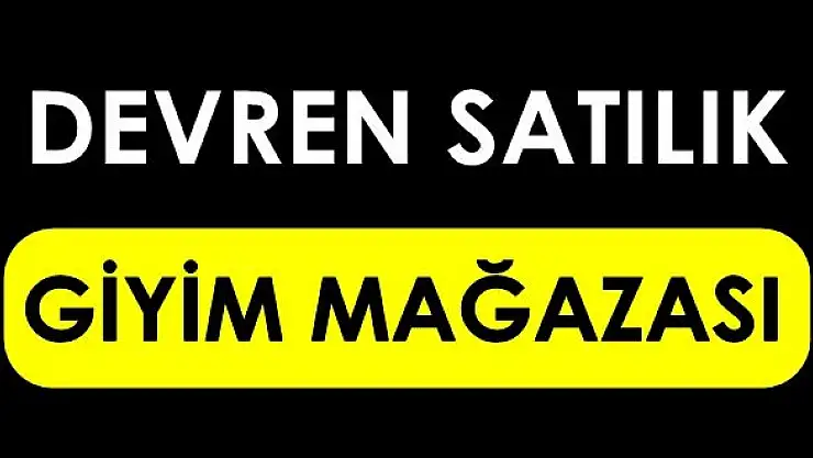 Bartın'da devren satılık giyim mağazası